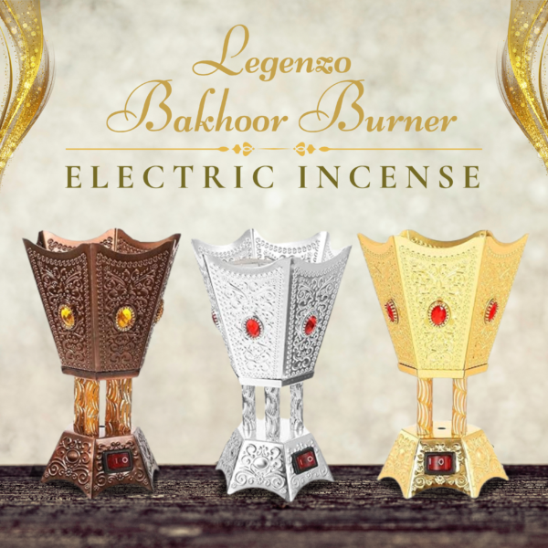 Bakhoor Incense Burner Electric Metal Arabic Traditional